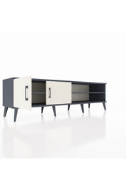 Hyperion TV Ünitesi 2 Raflı 2 Kapaklı 176x44x51 Antrasit-Aytaşı/Antrasit