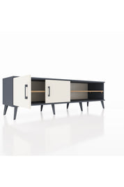 Hyperion TV Ünitesi 2 Raflı 2 Kapaklı 176x44x51 Antrasit-Aytaşı/Çam