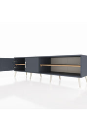 Hyperion TV Ünitesi 2 Raflı 2 Kapaklı 176x44x51 Antrasit-Antrasit/Çam