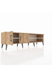 Hyperion TV Ünitesi 2 Raflı 2 Kapaklı 176x44x51 Çam-Çam/Aytaşı