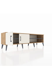 Hyperion TV Ünitesi 2 Raflı 2 Kapaklı 176x44x51 Çam-Aytaşı/Antrasit