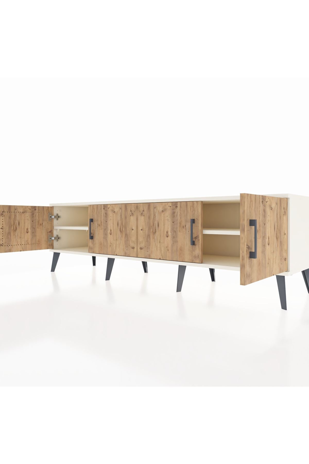 Hyperion TV Ünitesi 2 Raflı 4 Kapaklı 176x44x51 Aytaşı-Çam/Aytaşı