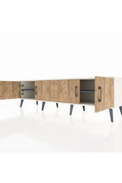 Hyperion TV Ünitesi 2 Raflı 4 Kapaklı 176x44x51 Aytaşı-Çam/Antrasit