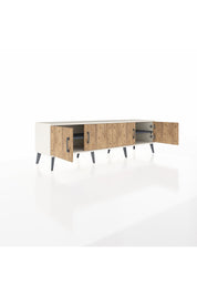 Hyperion TV Ünitesi 2 Raflı 4 Kapaklı 176x44x51 Aytaşı-Çam/Antrasit