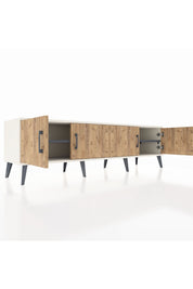 Hyperion TV Ünitesi 2 Raflı 4 Kapaklı 176x44x51 Aytaşı-Çam/Antrasit