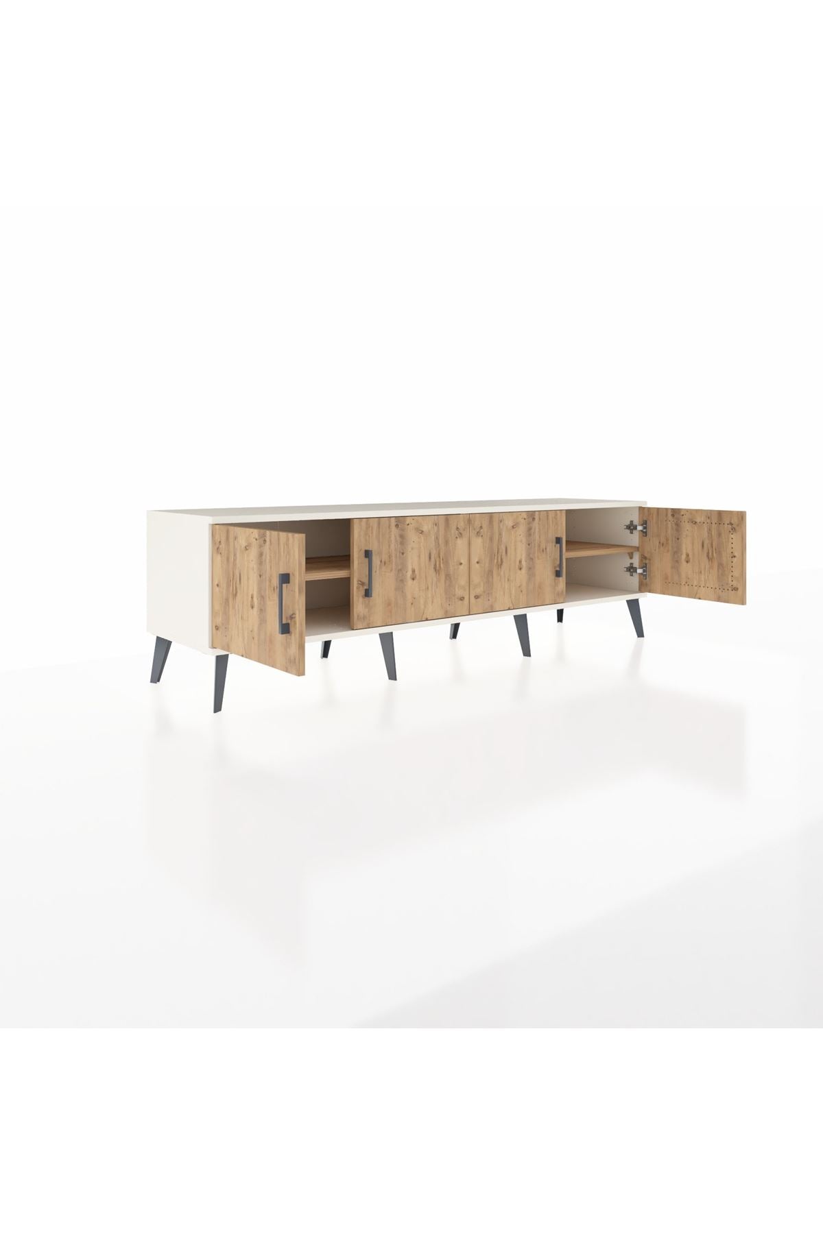 Hyperion TV Ünitesi 2 Raflı 4 Kapaklı 176x44x51 Aytaşı-Çam/Çam