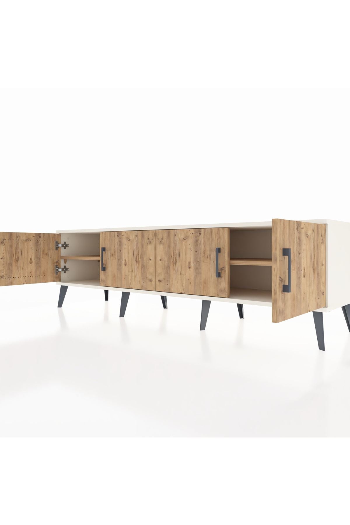 Hyperion TV Ünitesi 2 Raflı 4 Kapaklı 176x44x51 Aytaşı-Çam/Çam