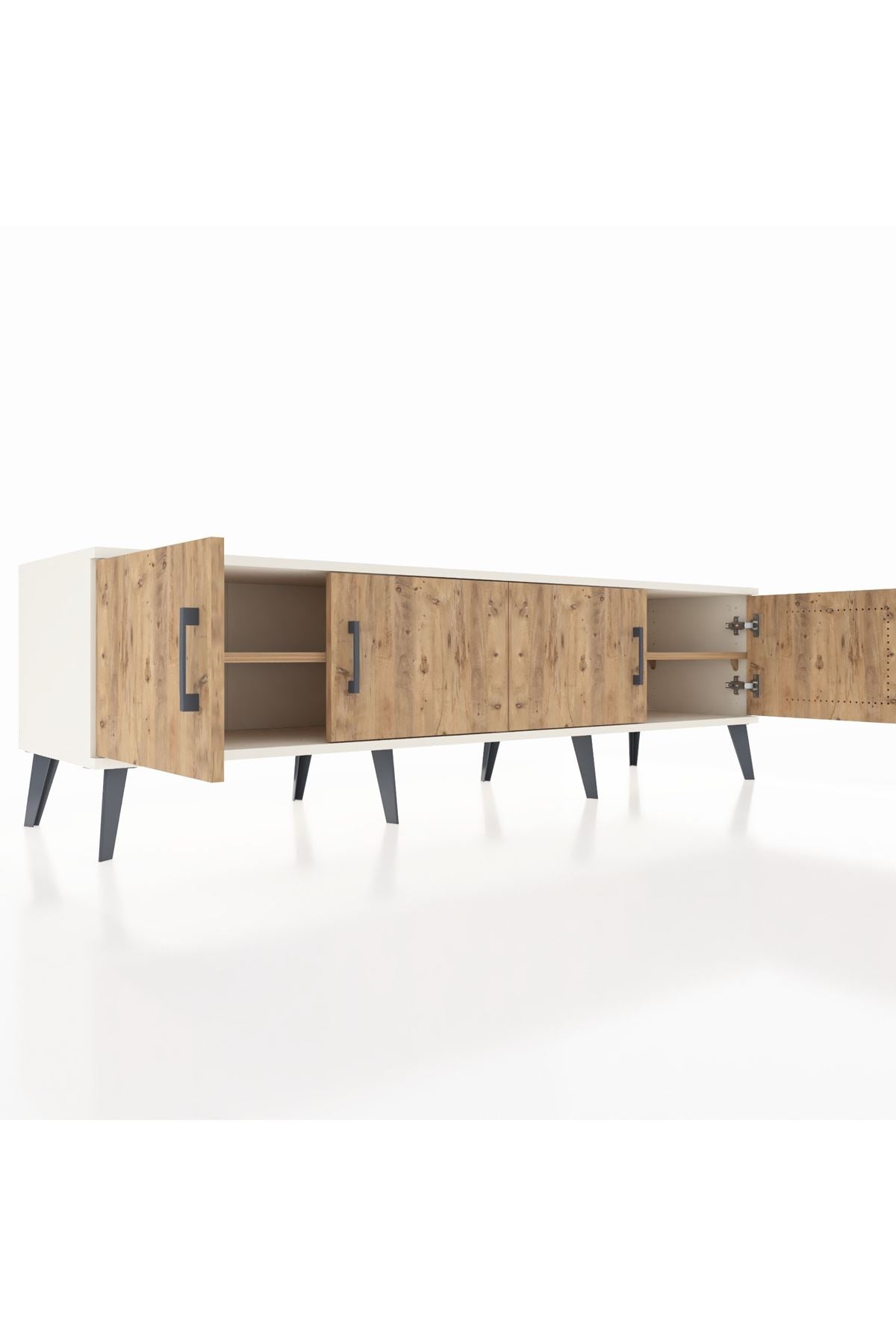 Hyperion TV Ünitesi 2 Raflı 4 Kapaklı 176x44x51 Aytaşı-Çam/Çam