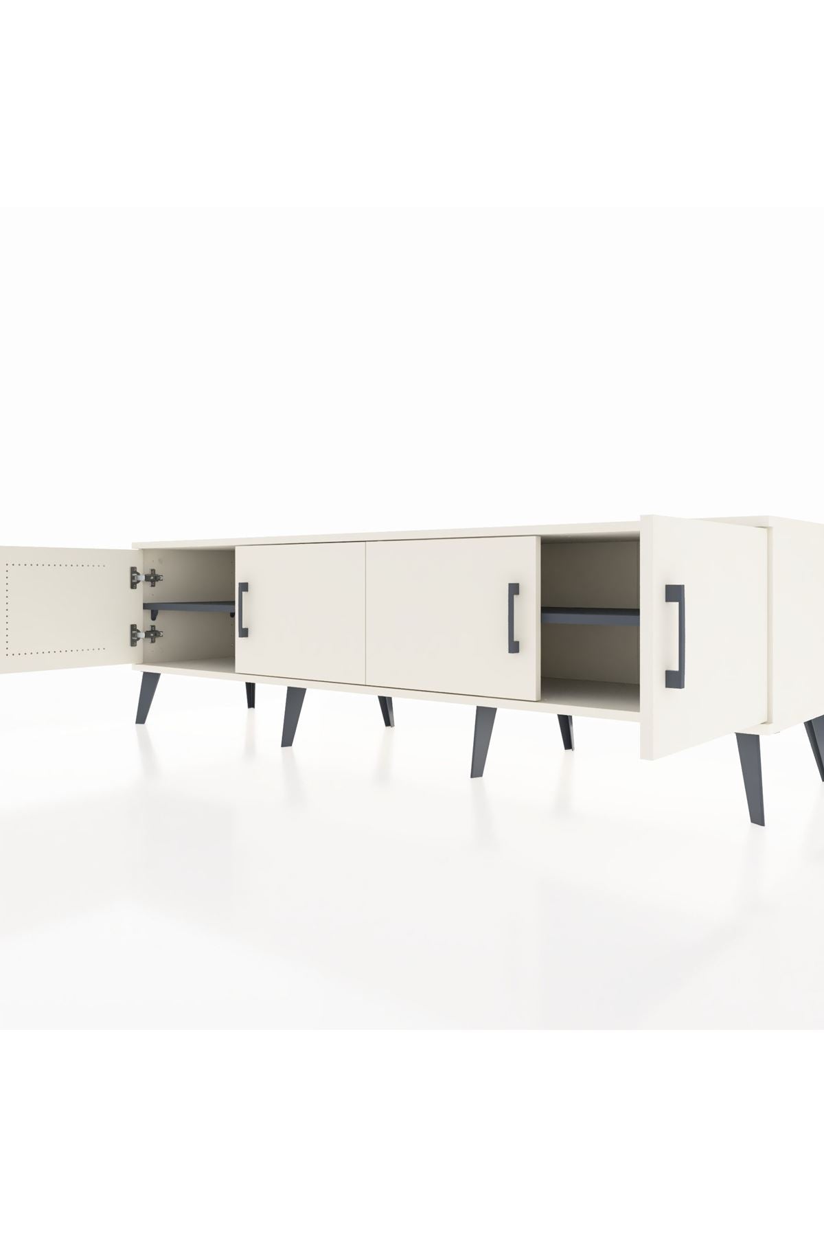 Hyperion TV Ünitesi 2 Raflı 4 Kapaklı 176x44x51 Aytaşı-Aytaşı/Antrasit