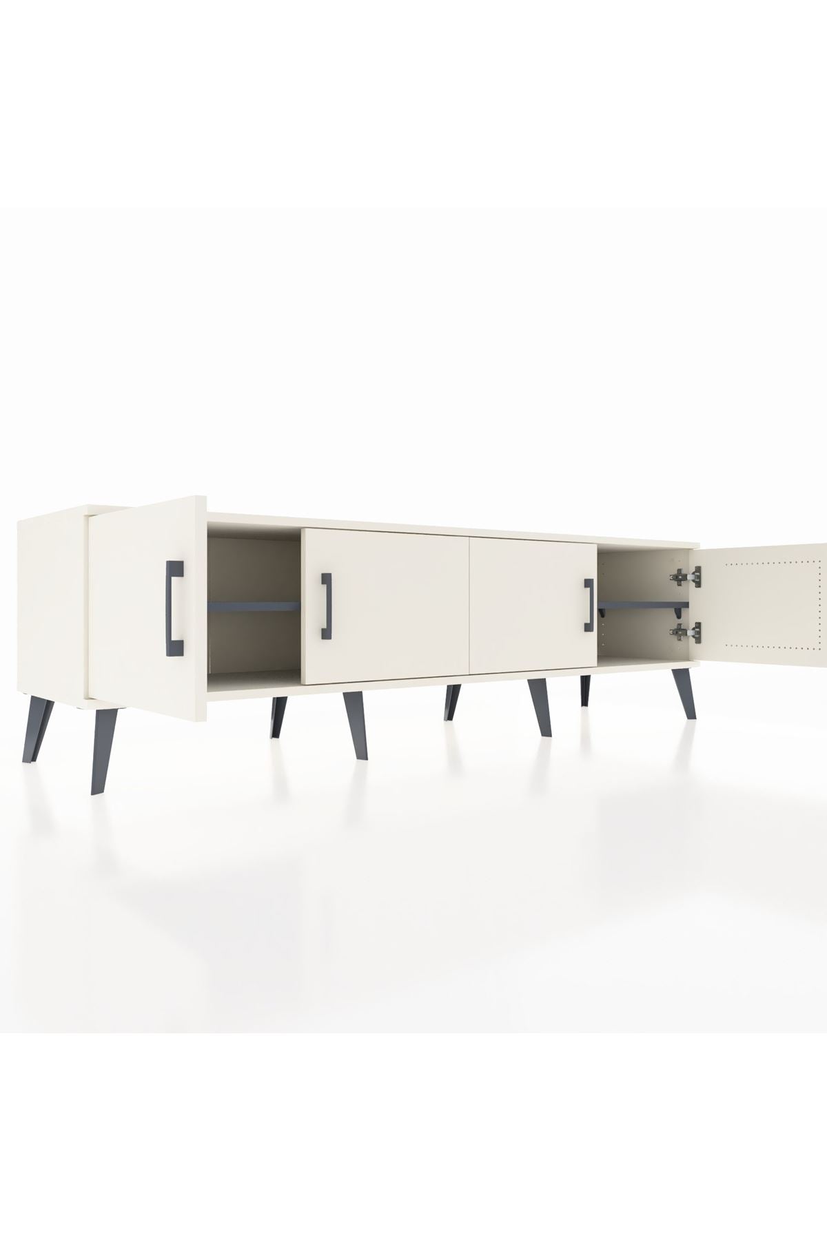 Hyperion TV Ünitesi 2 Raflı 4 Kapaklı 176x44x51 Aytaşı-Aytaşı/Antrasit