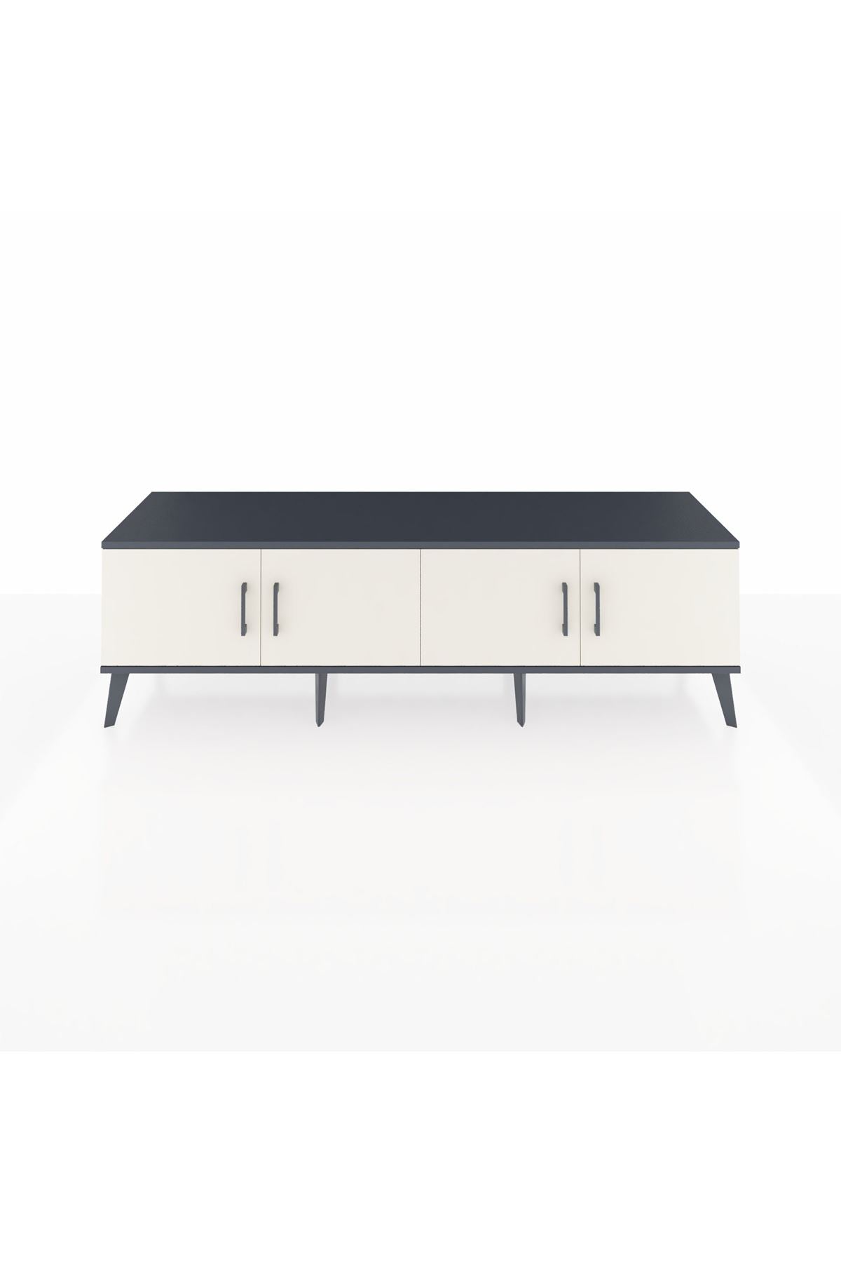 Hyperion TV Ünitesi 2 Raflı 4 Kapaklı 176x44x51 Antrasit-Aytaşı/Aytaşı