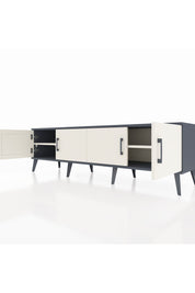 Hyperion TV Ünitesi 2 Raflı 4 Kapaklı 176x44x51 Antrasit-Aytaşı/Aytaşı