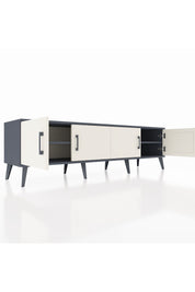 Hyperion TV Ünitesi 2 Raflı 4 Kapaklı 176x44x51 Antrasit-Aytaşı/Antrasit