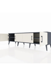 Hyperion TV Ünitesi 2 Raflı 4 Kapaklı 176x44x51 Antrasit-Aytaşı/Antrasit