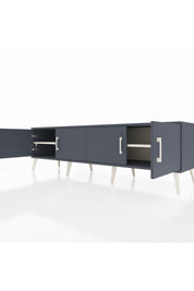 Hyperion TV Ünitesi 2 Raflı 4 Kapaklı 176x44x51 Antrasit-Antrasit/Aytaşı