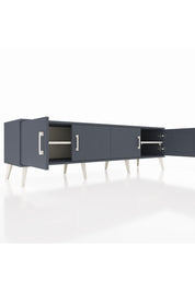 Hyperion TV Ünitesi 2 Raflı 4 Kapaklı 176x44x51 Antrasit-Antrasit/Aytaşı