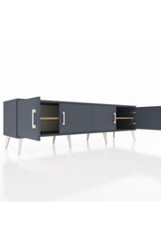 Hyperion TV Ünitesi 2 Raflı 4 Kapaklı 176x44x51 Antrasit-Antrasit/Çam