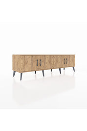 Hyperion TV Ünitesi 2 Raflı 4 Kapaklı 176x44x51 Çam-Çam/Antrasit