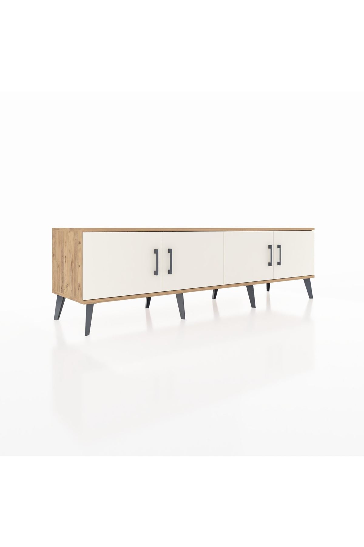 Hyperion TV Ünitesi 2 Raflı 4 Kapaklı 176x44x51 Çam-Aytaşı/Aytaşı