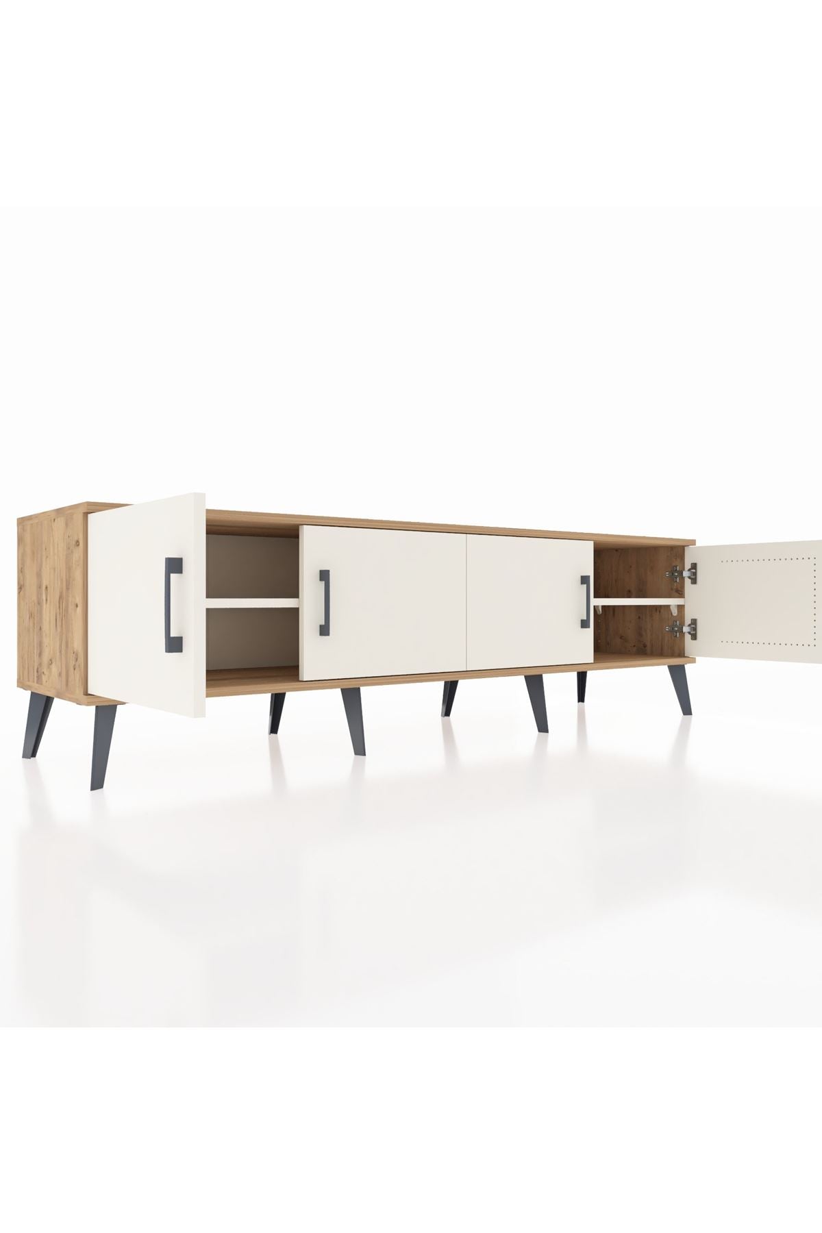 Hyperion TV Ünitesi 2 Raflı 4 Kapaklı 176x44x51 Çam-Aytaşı/Aytaşı