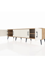 Hyperion TV Ünitesi 2 Raflı 4 Kapaklı 176x44x51 Çam-Aytaşı/Çam