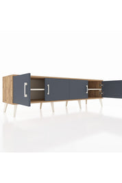 Hyperion TV Ünitesi 2 Raflı 4 Kapaklı 176x44x51 Çam-Antrasit/Aytaşı