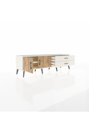 Hyperion TV Ünitesi Tek Raflı 2 Çekmeceli 2 Kapaklı 176x44x51 Aytaşı-Çam/Aytaşı