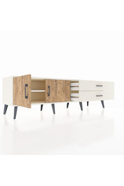 Hyperion TV Ünitesi Tek Raflı 2 Çekmeceli 2 Kapaklı 176x44x51 Aytaşı-Çam/Aytaşı