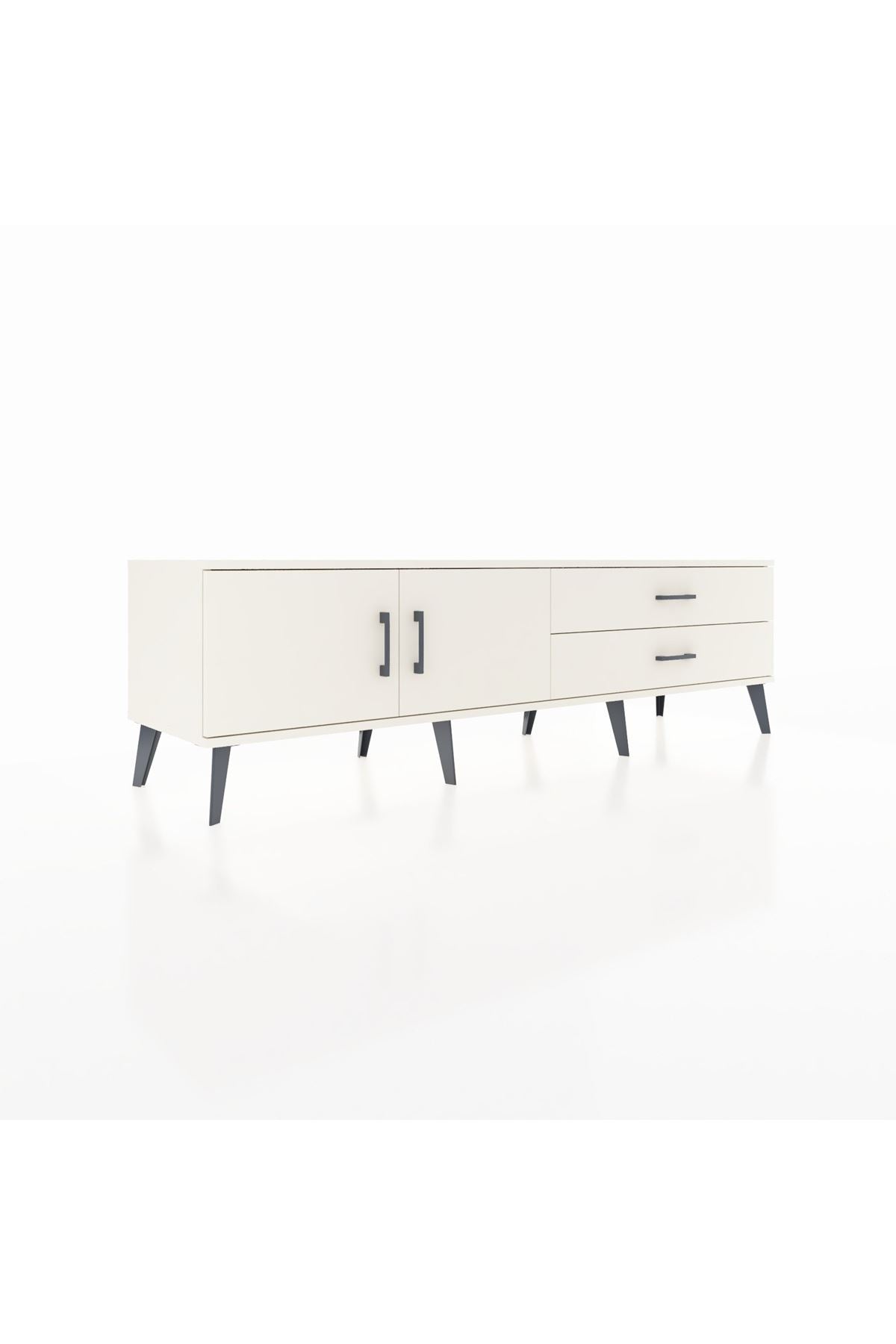 Hyperion TV Ünitesi Tek Raflı 2 Çekmeceli 2 Kapaklı 176x44x51 Aytaşı-Aytaşı/Aytaşı