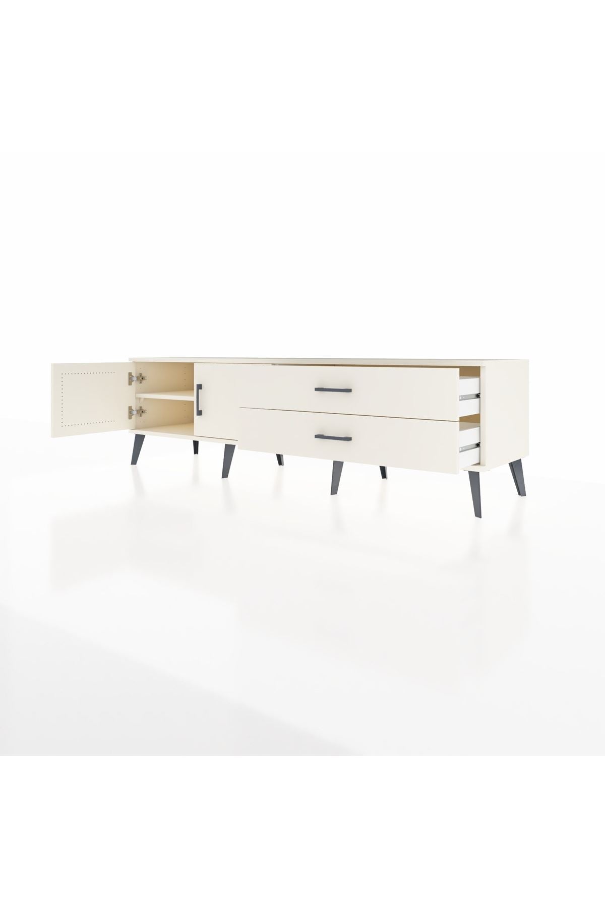 Hyperion TV Ünitesi Tek Raflı 2 Çekmeceli 2 Kapaklı 176x44x51 Aytaşı-Aytaşı/Aytaşı