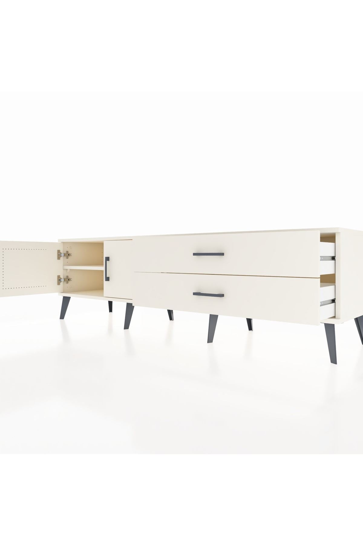 Hyperion TV Ünitesi Tek Raflı 2 Çekmeceli 2 Kapaklı 176x44x51 Aytaşı-Aytaşı/Aytaşı