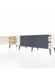 Hyperion TV Ünitesi Tek Raflı 2 Çekmeceli 2 Kapaklı 176x44x51 Aytaşı-Aytaşı/Antrasit