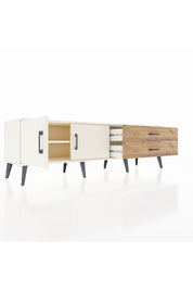 Hyperion TV Ünitesi Tek Raflı 2 Çekmeceli 2 Kapaklı 176x44x51 Aytaşı-Aytaşı/Çam