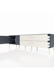 Hyperion TV Ünitesi Tek Raflı 2 Çekmeceli 2 Kapaklı 176x44x51 Antrasit-Antrasit/Aytaşı