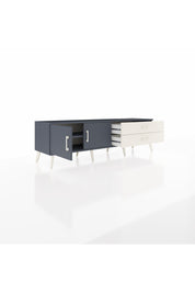 Hyperion TV Ünitesi Tek Raflı 2 Çekmeceli 2 Kapaklı 176x44x51 Antrasit-Antrasit/Aytaşı