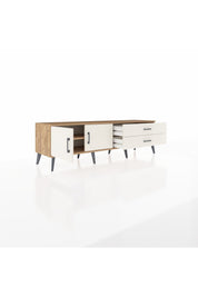 Hyperion TV Ünitesi Tek Raflı 2 Çekmeceli 2 Kapaklı 176x44x51 Çam-Aytaşı/Aytaşı