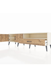 Hyperion TV Ünitesi 2 Raflı Tek Çekmeceli 2 Kapaklı 176x44x51 Aytaşı-Çam/Çam