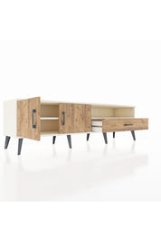 Hyperion TV Ünitesi 2 Raflı Tek Çekmeceli 2 Kapaklı 176x44x51 Aytaşı-Çam/Çam