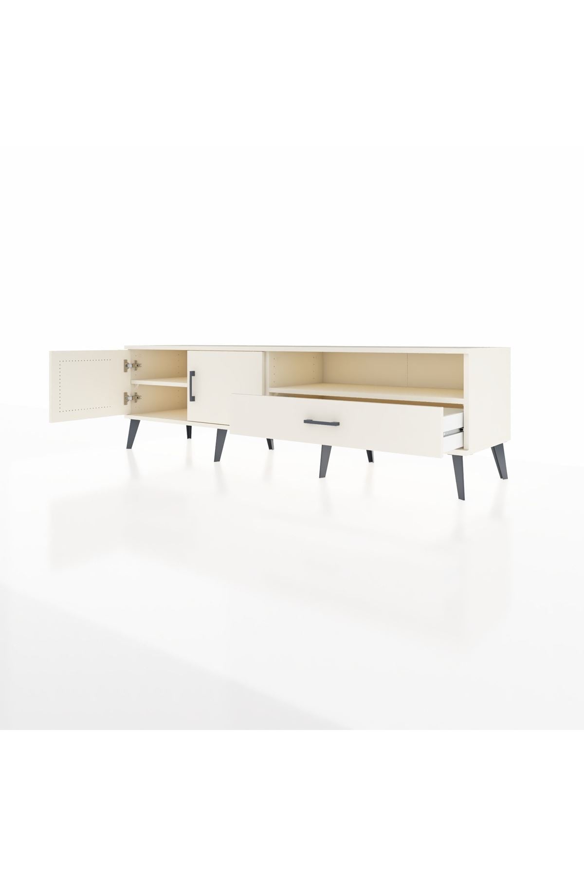 Hyperion TV Ünitesi 2 Raflı Tek Çekmeceli 2 Kapaklı 176x44x51 Aytaşı-Aytaşı/Aytaşı