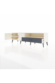 Hyperion TV Ünitesi 2 Raflı Tek Çekmeceli 2 Kapaklı 176x44x51 Aytaşı-Aytaşı/Antrasit