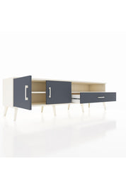 Hyperion TV Ünitesi 2 Raflı Tek Çekmeceli 2 Kapaklı 176x44x51 Aytaşı-Antrasit/Antrasit