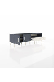 Hyperion TV Ünitesi 2 Raflı Tek Çekmeceli 2 Kapaklı 176x44x51 Antrasit-Antrasit/Aytaşı