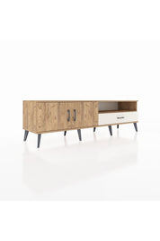 Hyperion TV Ünitesi 2 Raflı Tek Çekmeceli 2 Kapaklı 176x44x51 Çam-Çam/Aytaşı