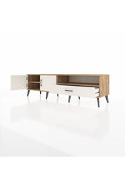 Hyperion TV Ünitesi 2 Raflı Tek Çekmeceli 2 Kapaklı 176x44x51 Çam-Aytaşı/Aytaşı