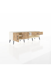 Hyperion TV Ünitesi Tek Raflı Tek Çekmeceli 2 Kapaklı 176x44x51 Aytaşı-Çam/Çam