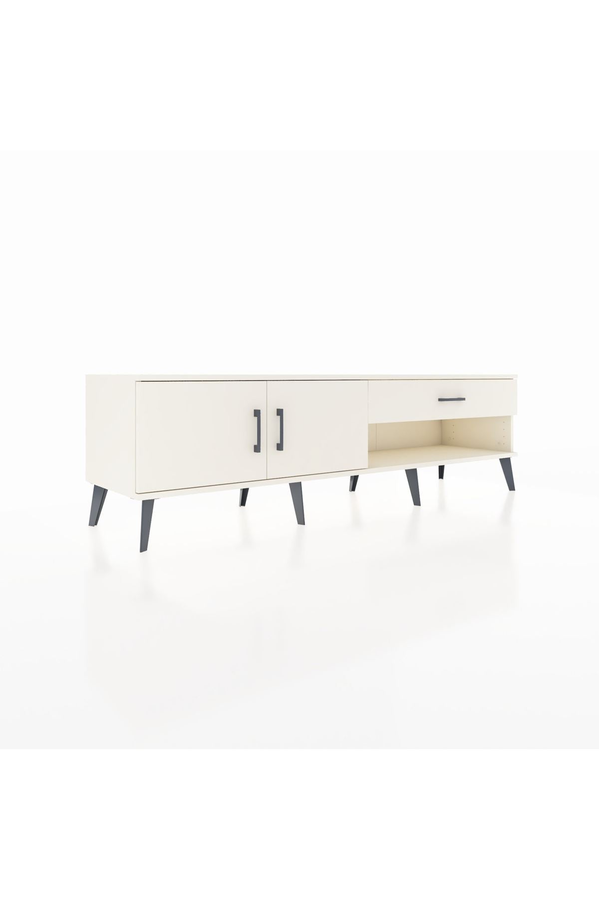 Hyperion TV Ünitesi Tek Raflı Tek Çekmeceli 2 Kapaklı 176x44x51 Aytaşı-Aytaşı/Aytaşı