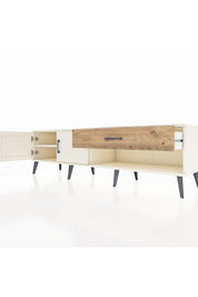 Hyperion TV Ünitesi Tek Raflı Tek Çekmeceli 2 Kapaklı 176x44x51 Aytaşı-Aytaşı/Çam