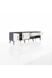 Hyperion TV Ünitesi Tek Raflı Tek Çekmeceli 2 Kapaklı 176x44x51 Antrasit-Aytaşı/Aytaşı