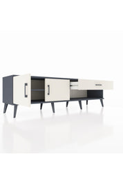 Hyperion TV Ünitesi Tek Raflı Tek Çekmeceli 2 Kapaklı 176x44x51 Antrasit-Aytaşı/Aytaşı