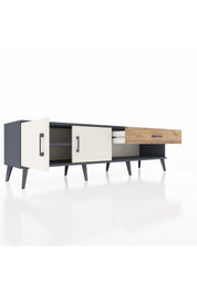 Hyperion TV Ünitesi Tek Raflı Tek Çekmeceli 2 Kapaklı 176x44x51 Antrasit-Aytaşı/Çam